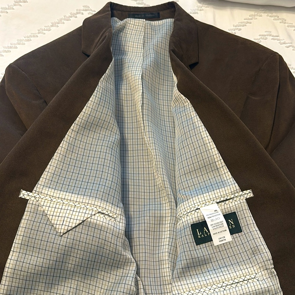 Lauren by Ralph Lauren Men’s Brown Blazer 48L - Picture 4 of 5